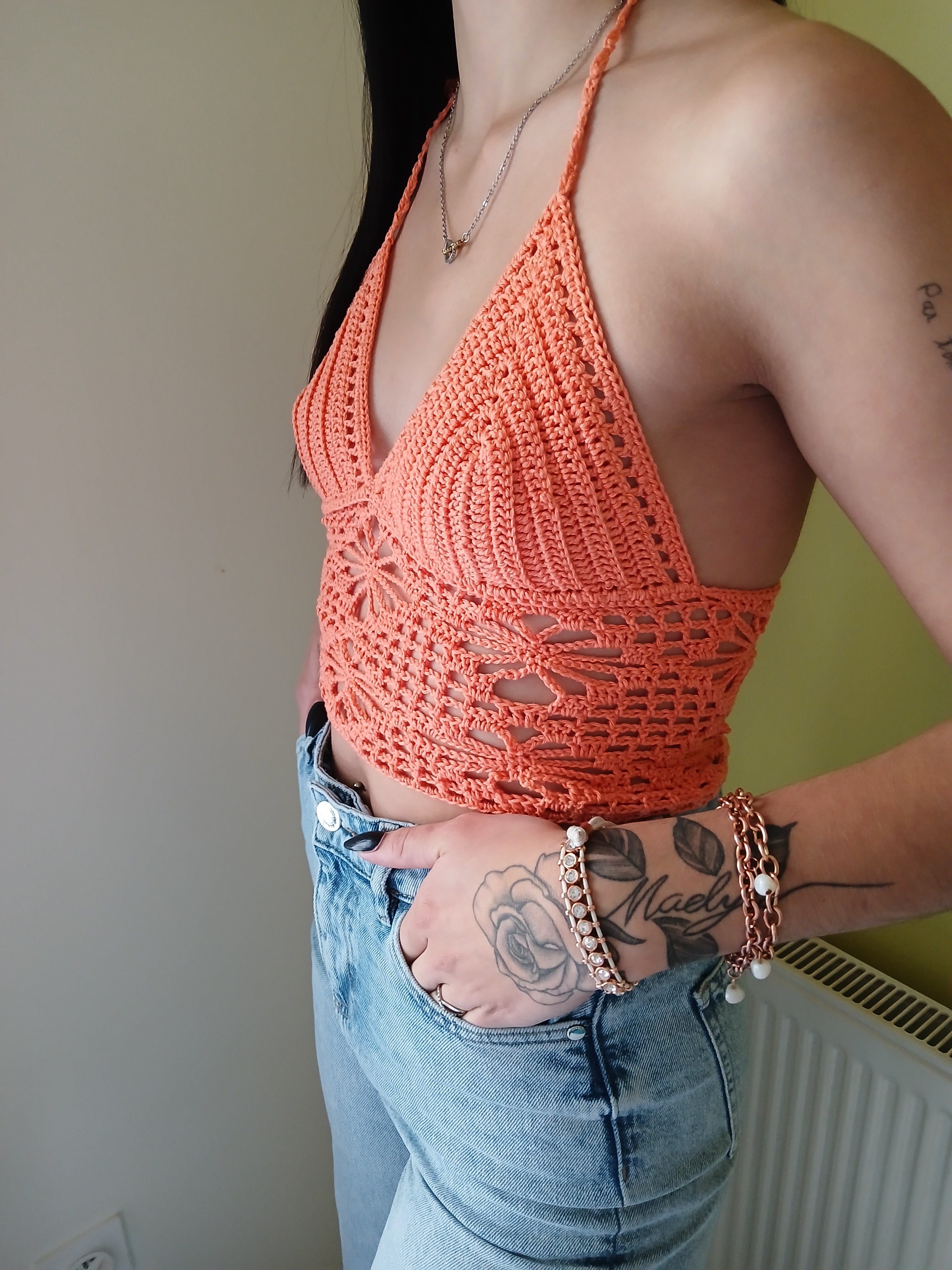 crop top fleur d'été - Taille 38/40